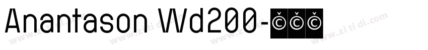 Anantason Wd200字体转换